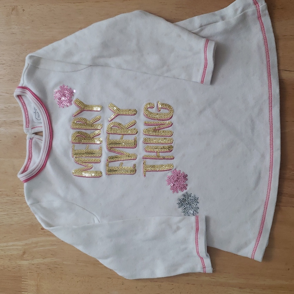 Mudpie Merry Everything sequin top mud pie